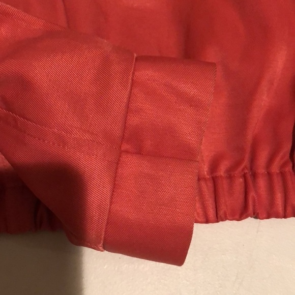 Simply Vera Vera Wang size  large coral zip front removable hooded bomber jacket - Picture 12 of 12